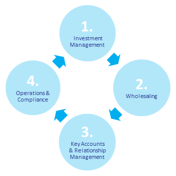 A diagram of the five steps to an accounting career.